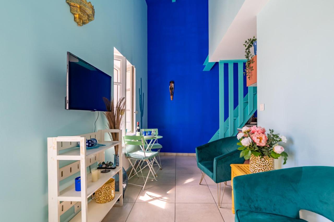 Le Reve Bleu Majorelle - Duplex Sur Les Toits - Une Nuit A نيم المظهر الخارجي الصورة
