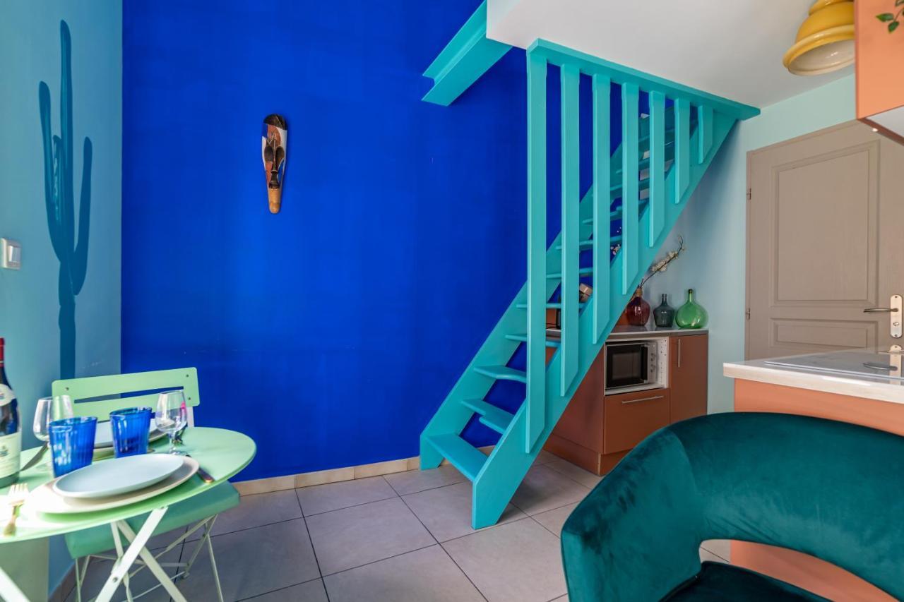Le Reve Bleu Majorelle - Duplex Sur Les Toits - Une Nuit A نيم المظهر الخارجي الصورة