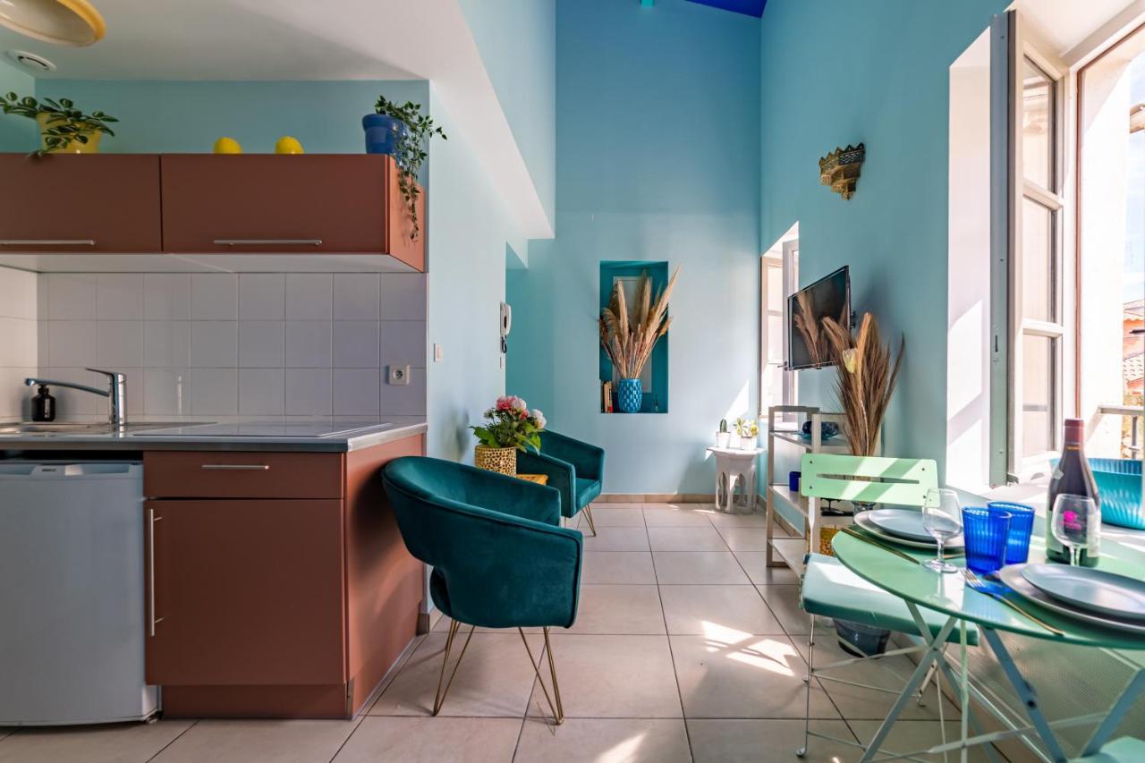 Le Reve Bleu Majorelle - Duplex Sur Les Toits - Une Nuit A نيم المظهر الخارجي الصورة